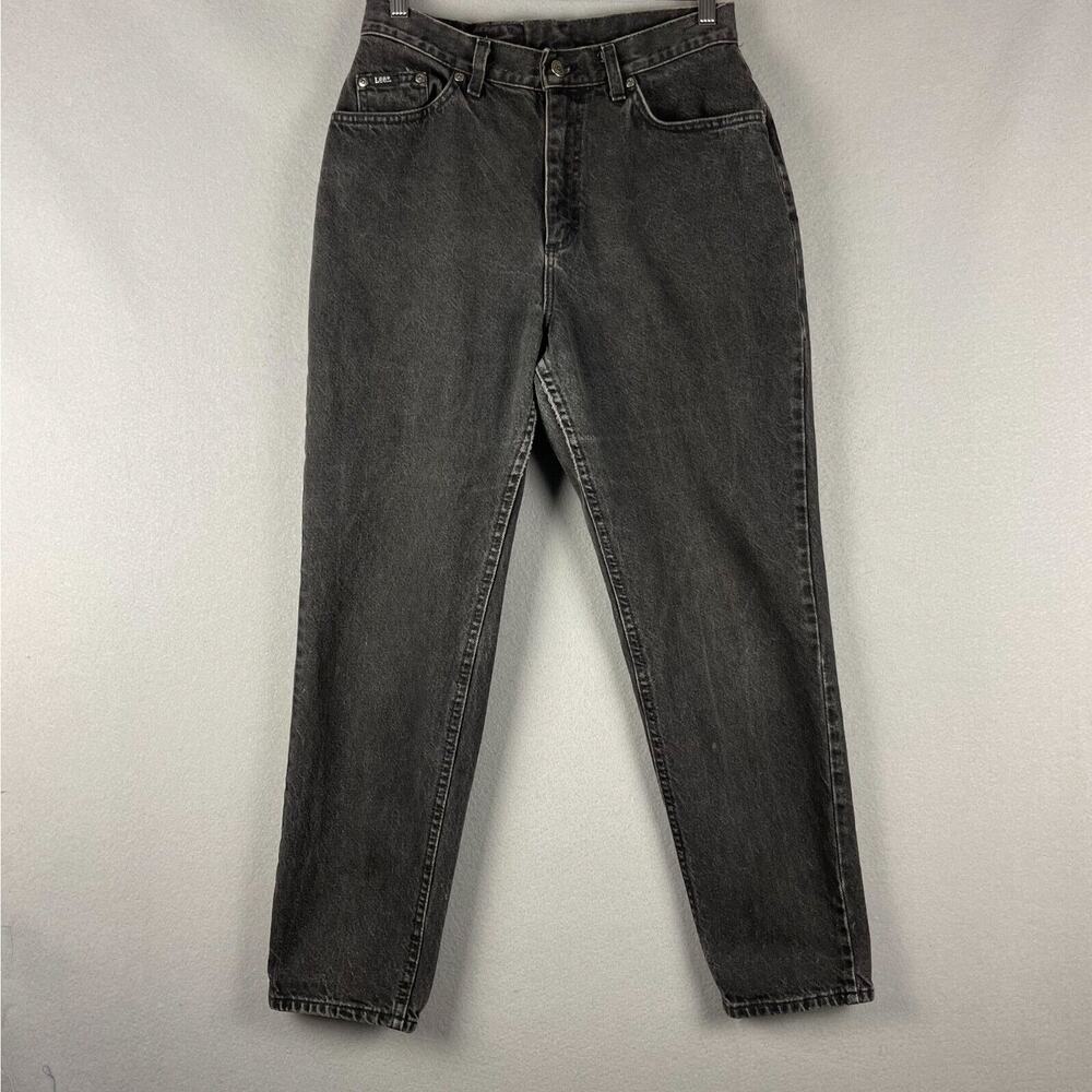 Vintage Lee Jeans Women 14 High Rise 28x29 Tapered Faded 80s 90s USA Made